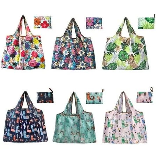 oldshark-reusable-grocery-shopping-bags-with-pouch-6-pack-foldable-shopping-tote-bag-large-capacity--1