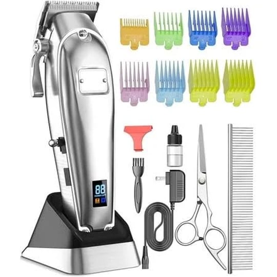oneisall-professional-dog-grooming-clippers-kit-2-speed-heavy-duty-cordless-hair-shears-trimmers-for-1