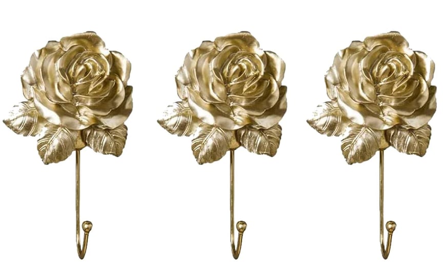 opendgo-rose-resin-golden-wall-hooks-wall-mounted-creative-flower-iron-hook-for-hanging-coat-hat-key-1