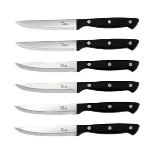 our-table-6-piece-4-5-inch-high-carbon-stainless-steel-steak-knife-set-in-black-1