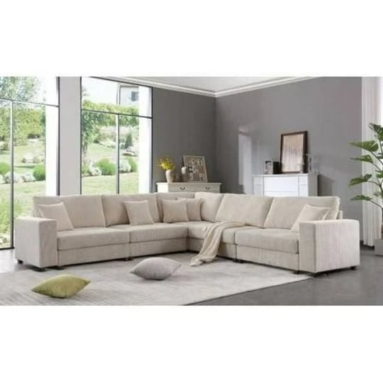 oversized-modular-sectional-sofa-setcorduroy-upholstered-deep-seat-comfy-sofa-beige-1