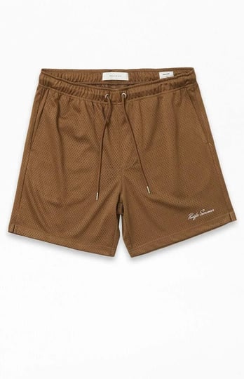 pacsun-mens-brown-mesh-basketball-shorts-size-medium-1