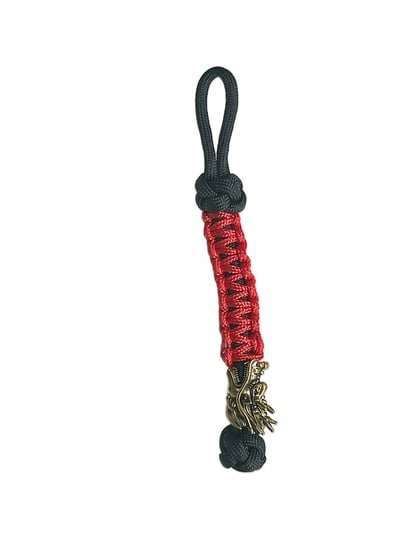 paracord-lanyard-red-w-brass-dragon-bead-1