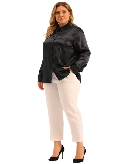 plus-size-work-collar-button-down-satin-shirt-black-4xl-1