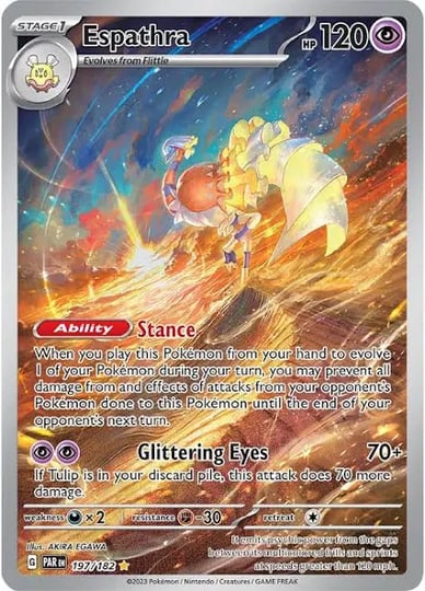 pokemon-trading-card-game-paradox-rift-illustration-rare-espathra-197-illustration-rare-1