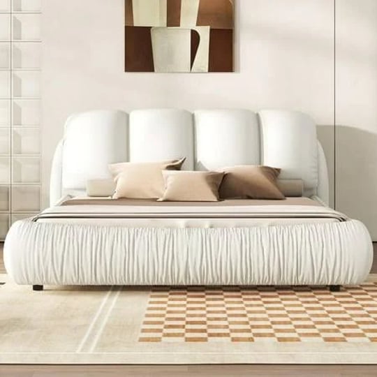 porkiss-king-upholstered-bed-frame-with-super-soft-thick-headboard-oversized-padded-backrest-white-s-1