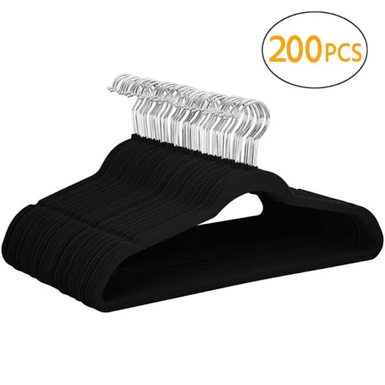 renwick-200pcs-non-slip-velvet-hangers-black-size-17-7-x-9-3-x-0-2-inch-lxwxthickness-1