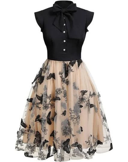 retro-stage-butterfly-patchwork-vintage-dress-1