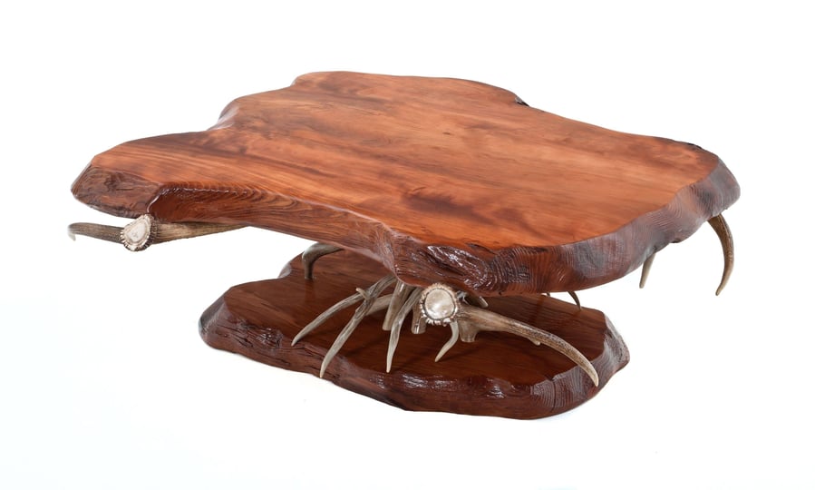 rustic-antler-live-edge-slab-coffee-table-woodland-creek-furniture-1