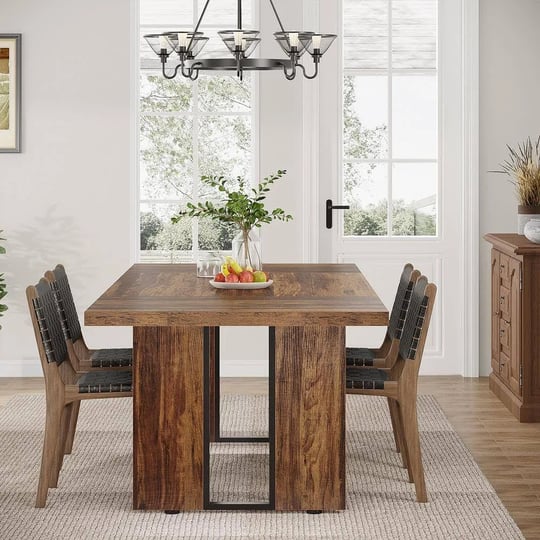 rustic-wood-finish-mdf-70-8-in-sled-dining-table-seats-6-to-8-1