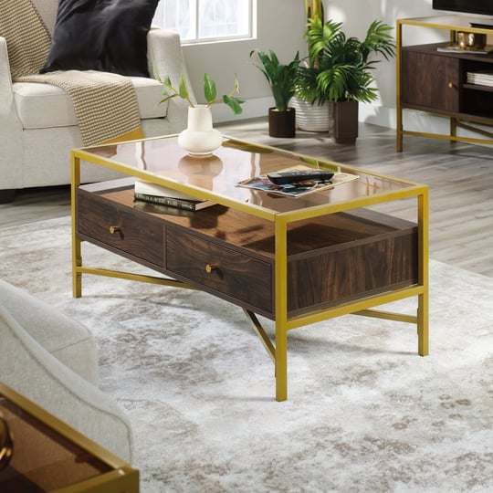 sauder-curiod-glass-top-gold-metal-rectangular-coffee-table-with-storage-rich-walnut-finish-brown-1