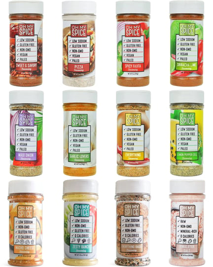 seasoning-variety-pack-12-amazing-flavors-low-sodium-keto-seasoning-by-oh-my-spice-0-calories-0-carb-1