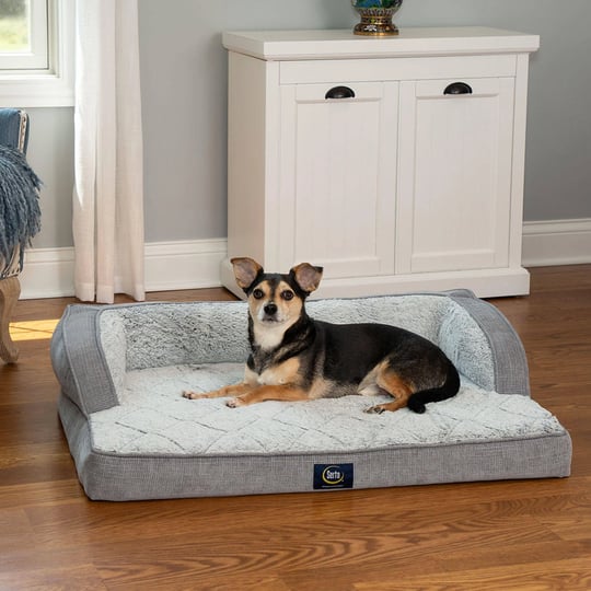 serta-luxury-sleeper-sofa-pet-bed-39-x-27-gray-1