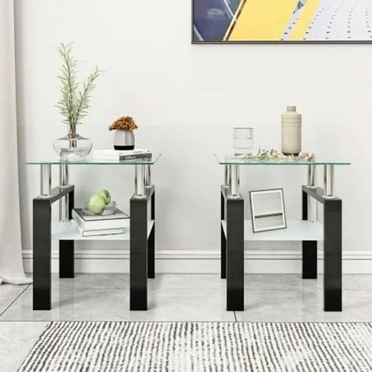 set-of-2-modern-tempered-glass-tea-table-with-open-storage-shelf-metal-legs-sqaure-coffee-table-end--1
