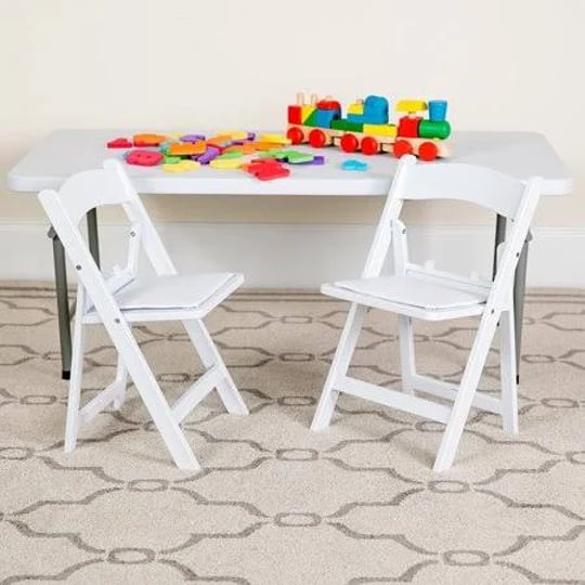 set-of-2-white-resin-kids-folding-chairs-with-vinyl-padded-seats-size-13-25-1