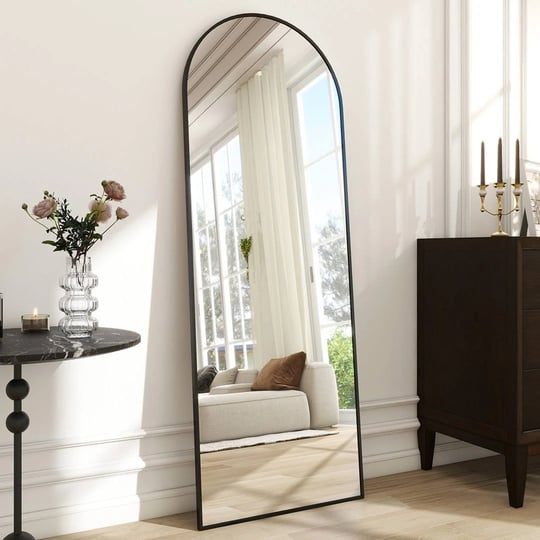 shatterproof-metal-full-length-mirror-latitude-run-size-58-x-18-finish-black-1