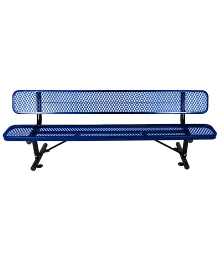 simplie-fun-8-ft-outdoor-steel-bench-with-backrest-blue-1