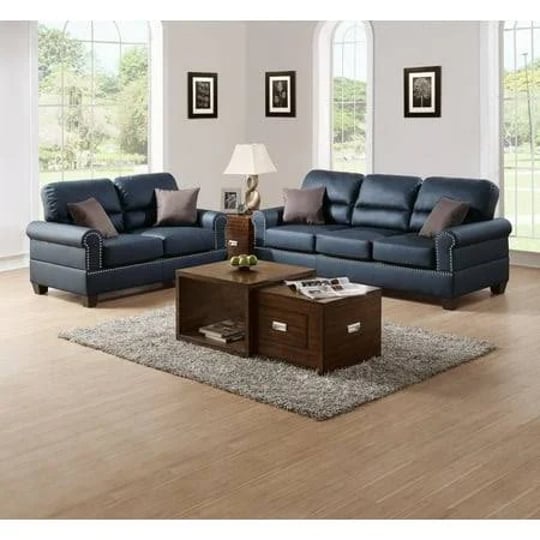 sofa-and-loveseat-contemporary-style-2pcs-sofa-set-black-faux-leather-nailhead-trim-living-room-furn-1