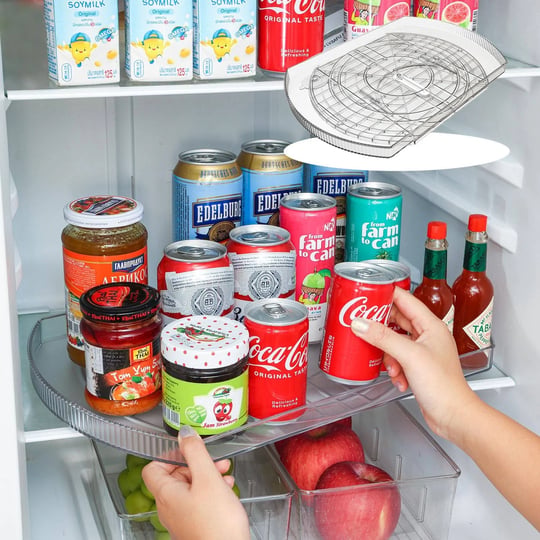 sousnous-lazy-susan-turntable-organizer-for-refrigerator-16-5-clear-rectangular-fridge-organizer-sto-1