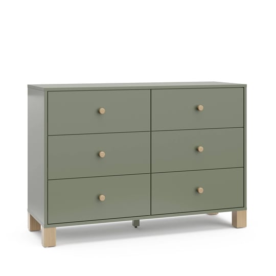 storkcraft-california-6-drawer-kids-dresser-olive-with-driftwood-1