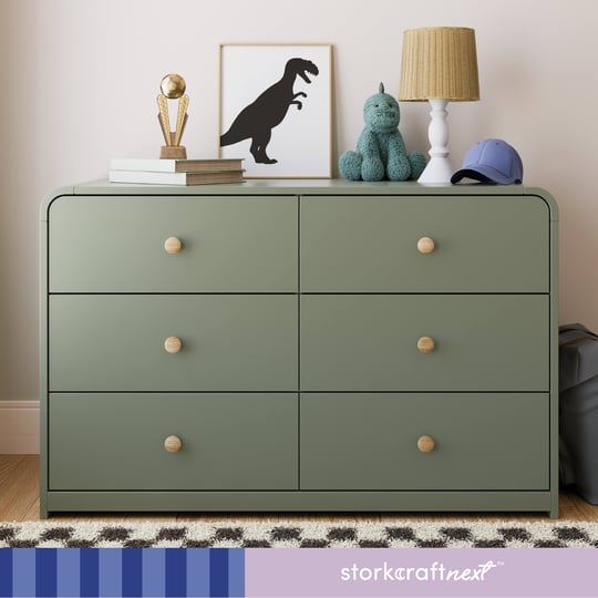 storkcraft-santos-6-drawer-dresser-olive-1