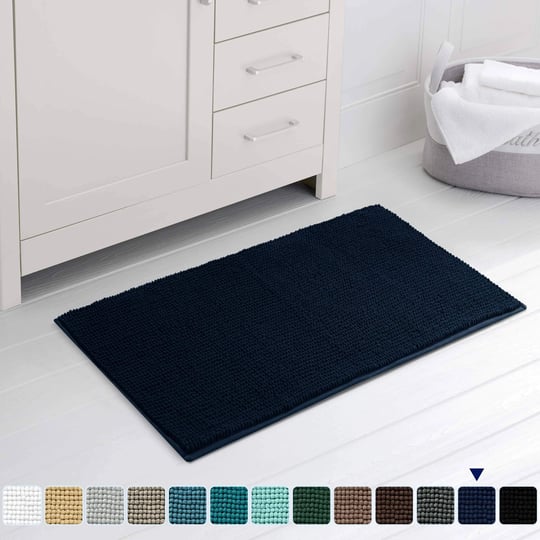 subrtex-chenille-soft-rugs-super-water-absorbing-shower-mats-16x24-navy-1