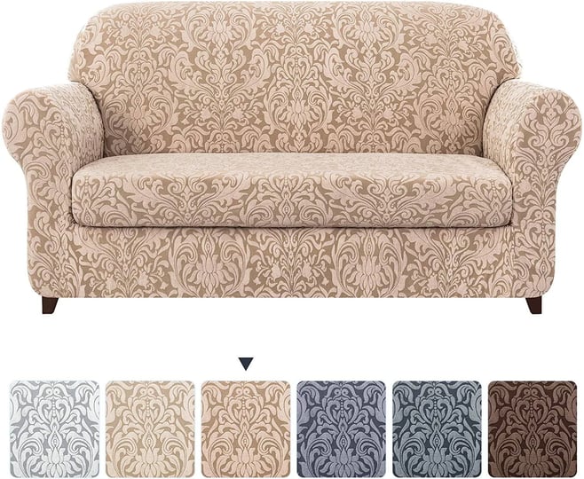 subtrex-stretch-2-piece-jacquard-damask-loveseat-slipcover-oatmeal-1