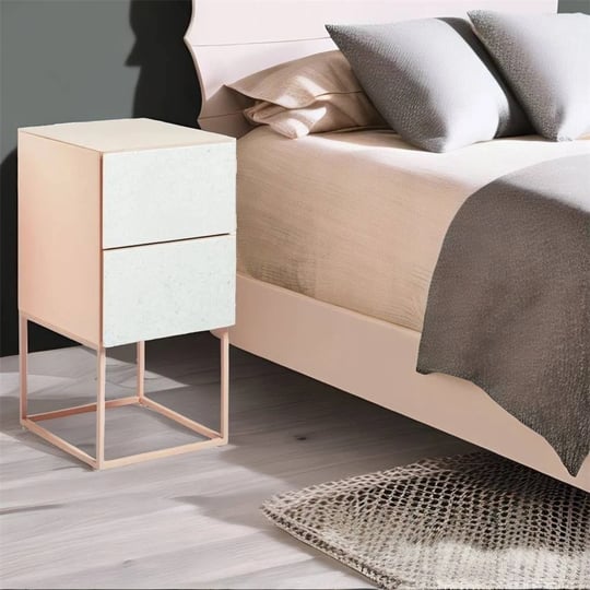 tempered-glass-marble-stone-double-drawer-bedside-table-pinkwhite-1