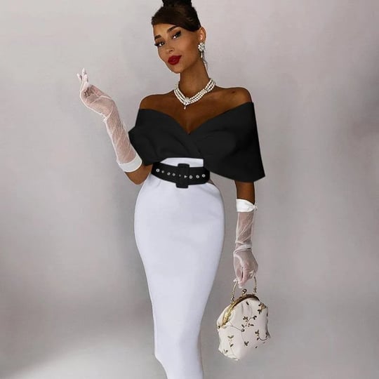 theone-apparel-old-hollywood-inspired-off-the-shoulder-dress-black-and-white-extra-large-size-1