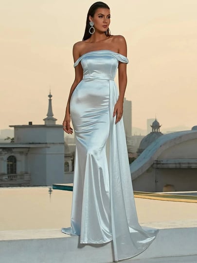 theone-apparel-old-hollywood-off-the-shoulder-dress-with-mermaid-maxi-skirt-gray-extra-large-size-1
