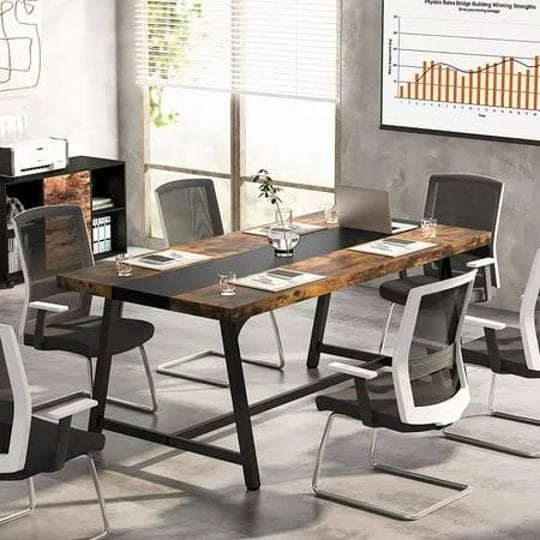 tribesigns-6-seater-conference-table-70-87-inchl-vintage-wood-executive-desk-with-strong-metal-frame-1