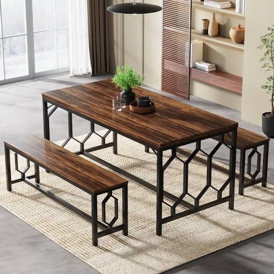 tribesigns-way-to-origin-alan-rustic-brown-wooden-55-in-pedestal-dining-table-seat-4-to-6-with-2-ben-1