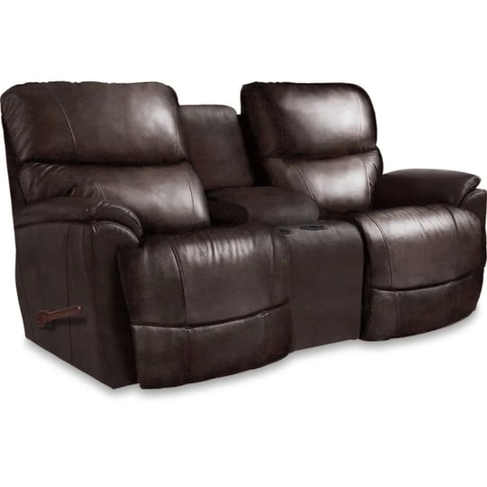 trouper-leather-reclining-loveseat-w-console-la-z-boy-1