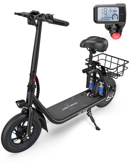 urbanmax-c1-pro-electric-scooter-with-seat-adult-electric-scooters-with-dual-shock-absorbers-1