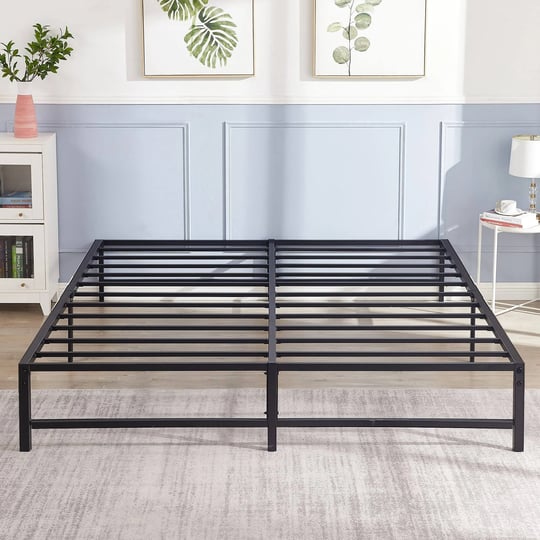vecelo-metal-platform-bed-frame-slats-support-no-need-box-spring-king-size-black-1