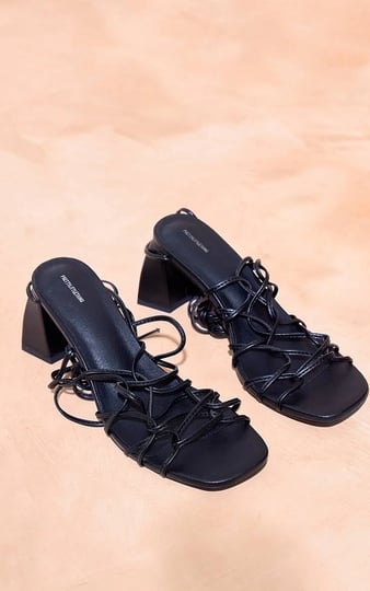 womens-black-pu-round-toe-lace-up-strappy-block-heeled-sandals-size-6-1
