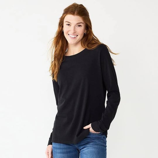 womens-sonoma-goods-for-life-everyday-crewneck-long-sleeve-tee-size-xxl-black-1