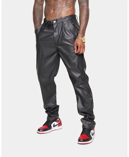 xxiii-mens-mykel-faux-leather-pant-black-1