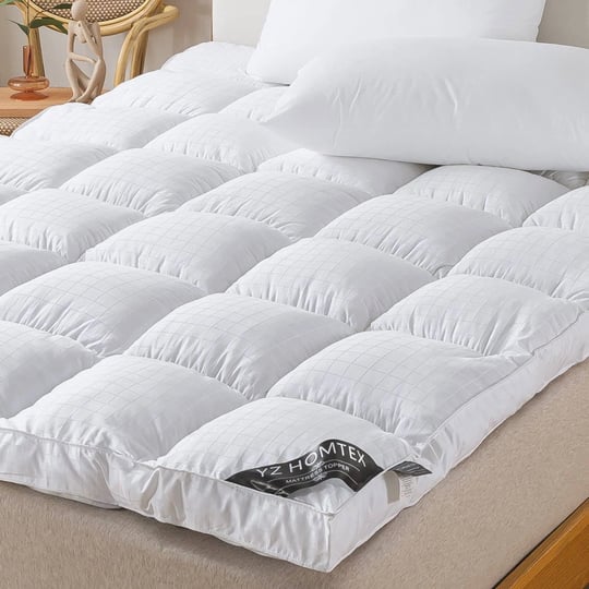 yz-homtex-twin-2-inch-soft-plush-pillow-top-mattress-cover-white-400tc-cotton-breathable-washable-pi-1