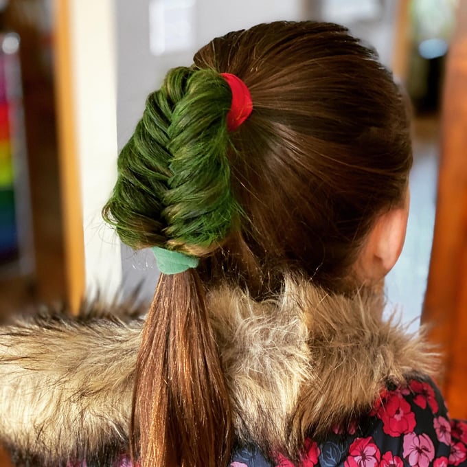 Christmas Tree Ponytail hairstyles