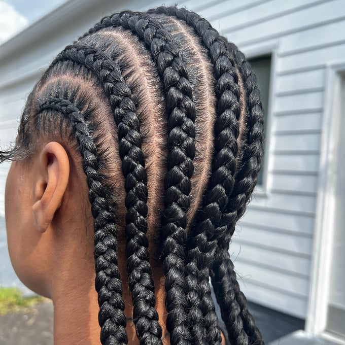 Straight-Back Feed in Braids