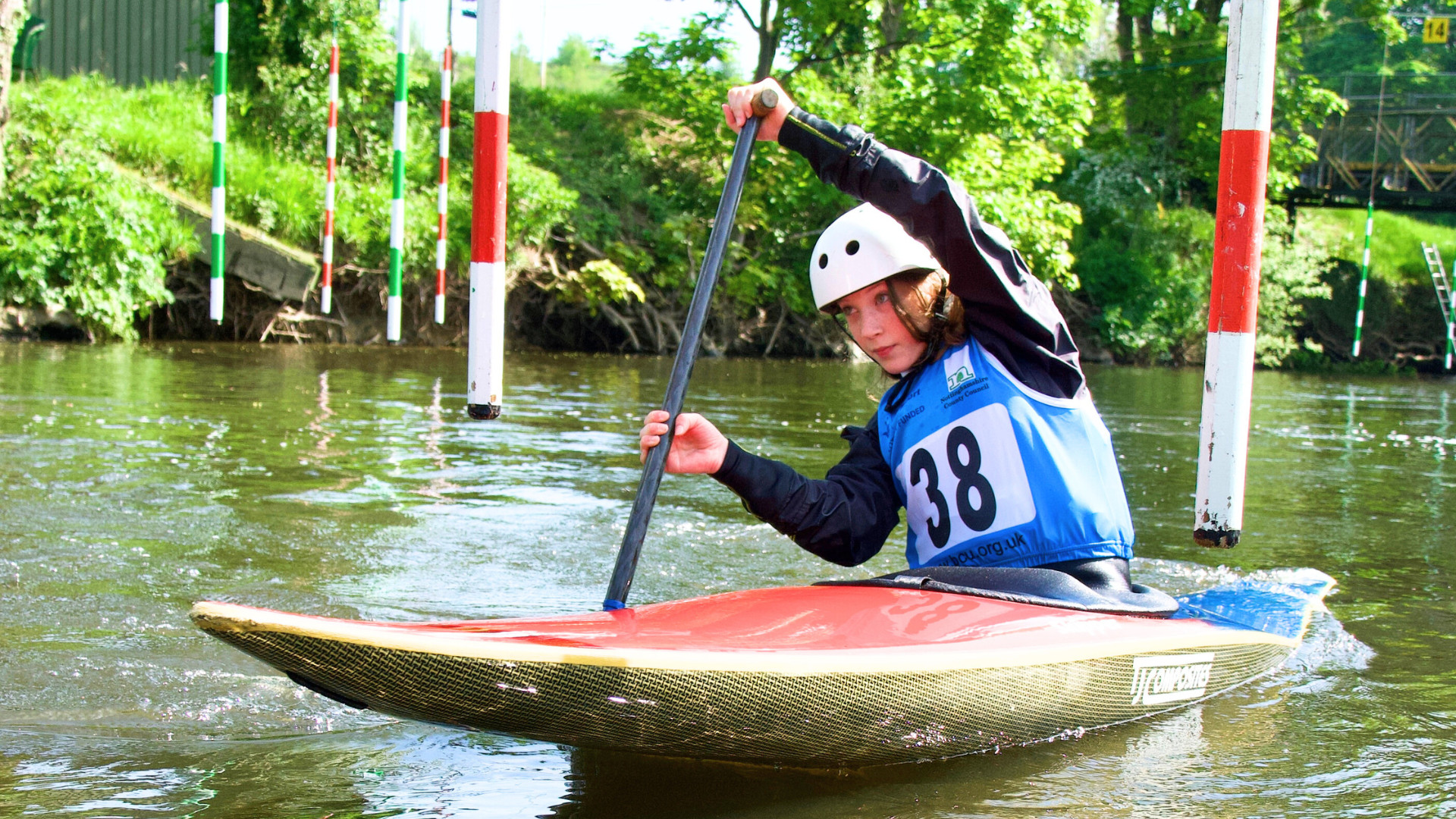 Entry level canoe slalom event