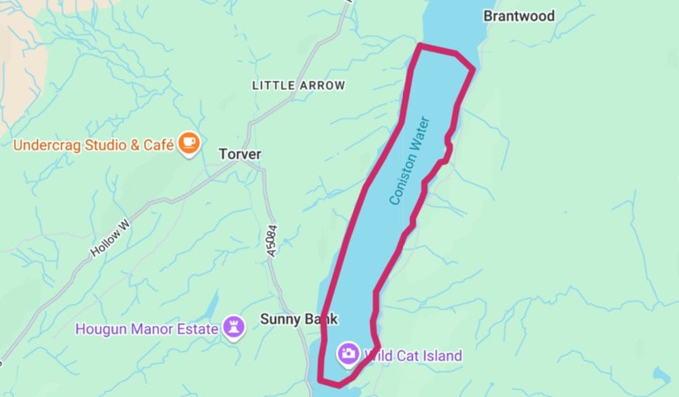 Map of Coniston Water trail