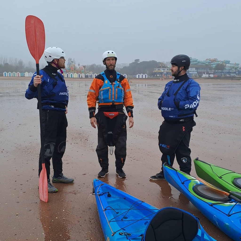 Safety briefing on the beach