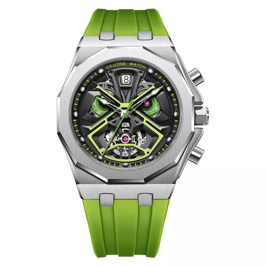 Fybid Men's Watch Waterproof Luminous Hollow 