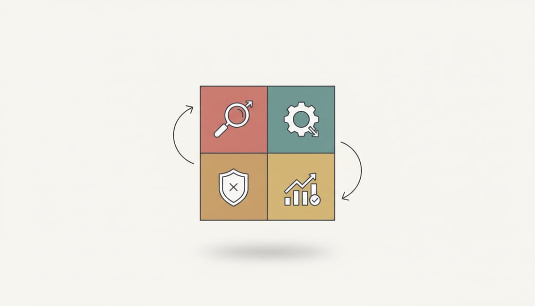 Diagram showing audit prioritization matrix