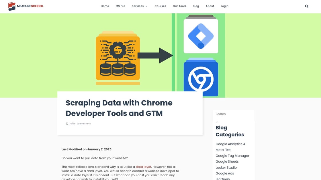 Guide de scraping avec Chrome DevTools