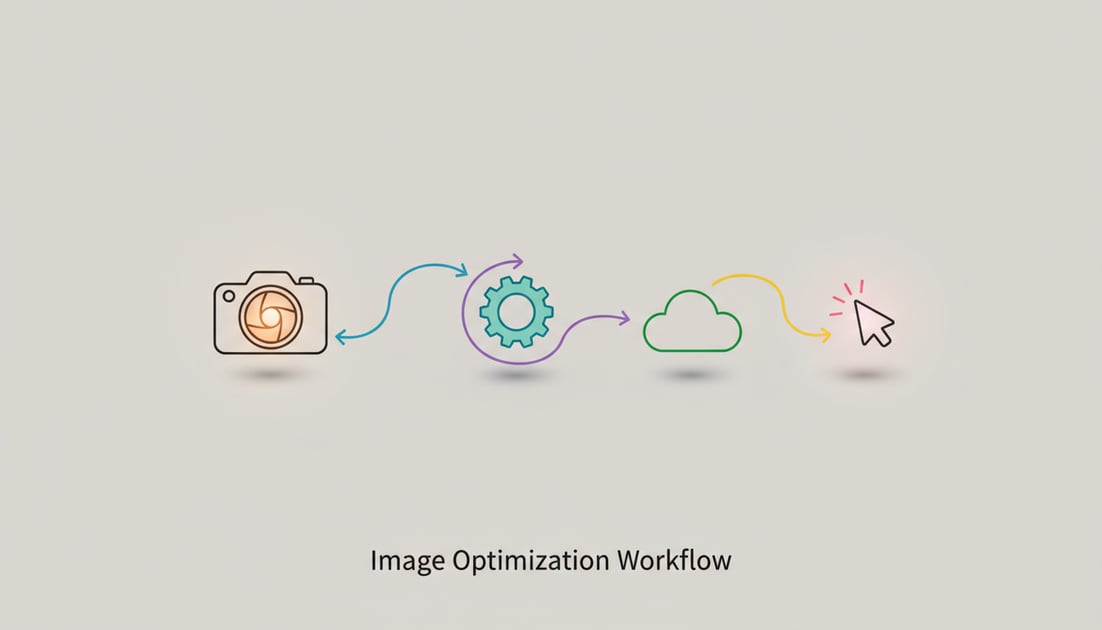 Diagram showing image optimization workflow