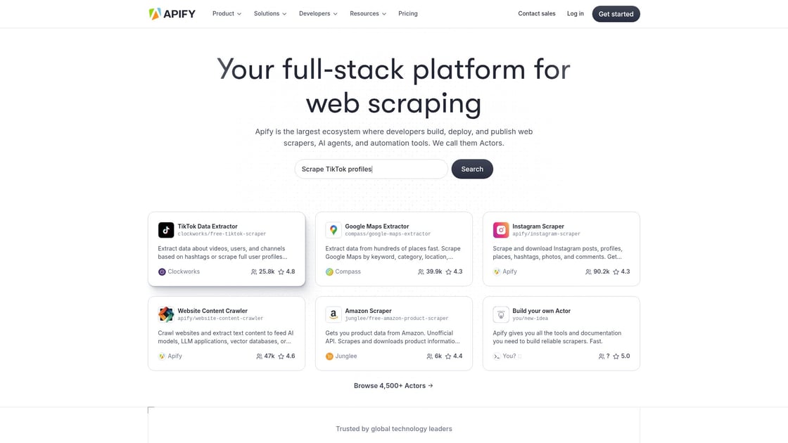 Interface Apify