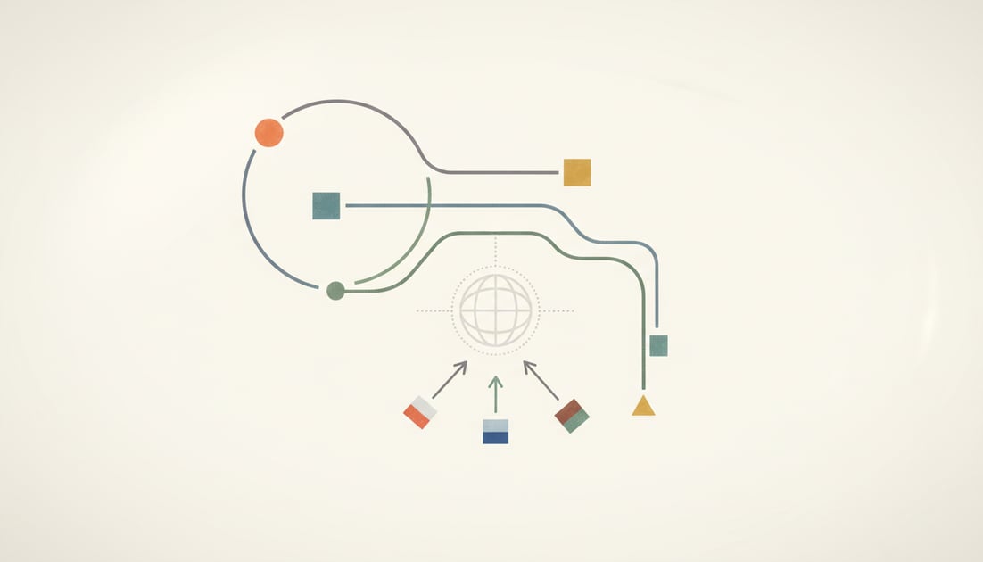 Diagram showing hreflang URL structure options